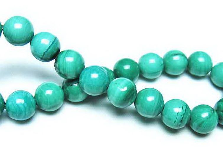 マラカイトブレスレット 8mm [t115-4645] 2枚目