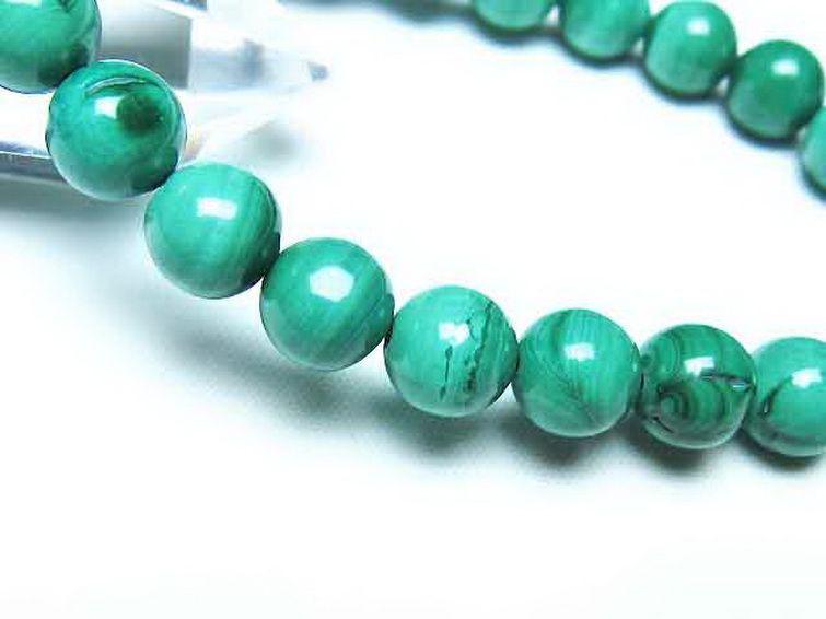 マラカイトブレスレット 8mm [t115-4645] 3枚目