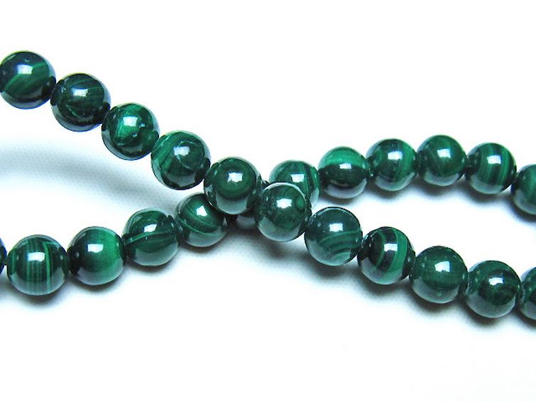 マラカイトブレスレット 7mm [t115-4686] 2枚目