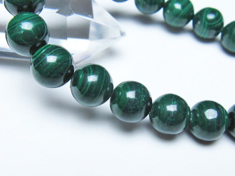 マラカイトブレスレット 10mm [t115-4701] 3枚目