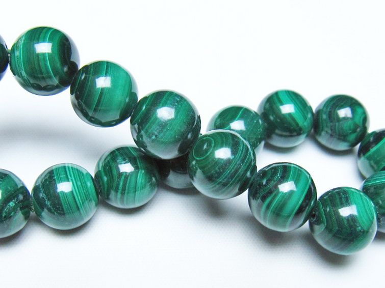 マラカイトブレスレット 12mm [t115-4708] 2枚目