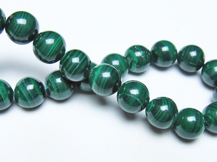 マラカイトブレスレット 10mm [t115-4712] 2枚目