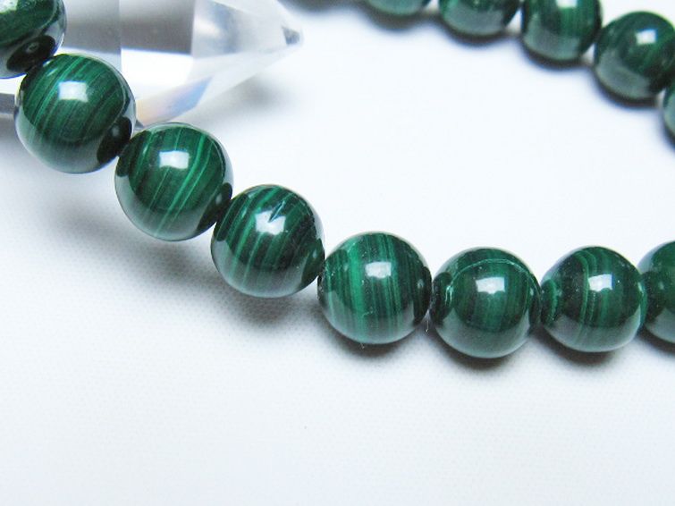 マラカイトブレスレット 10mm [t115-4712] 3枚目