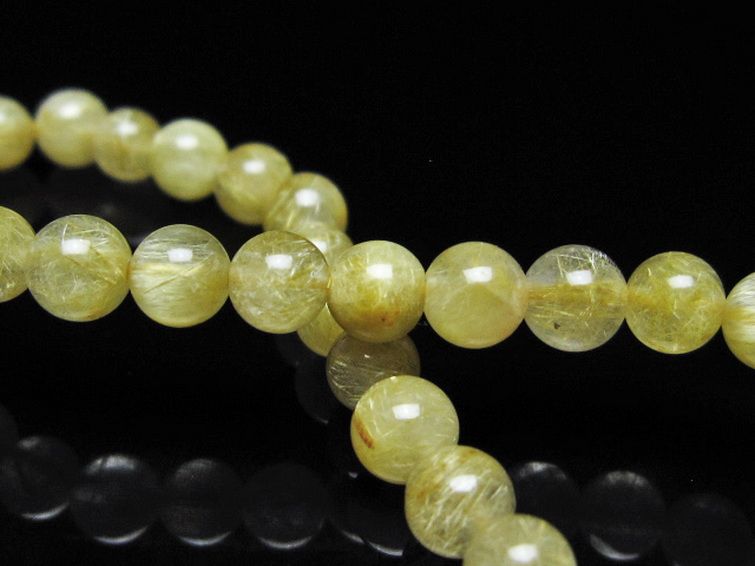 ゴールドタイチンルチルブレスレット 5mm [t116-13105] 2枚目