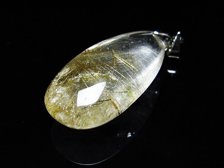 プラチナ入水晶ペンダント[T12-1893] 3枚目