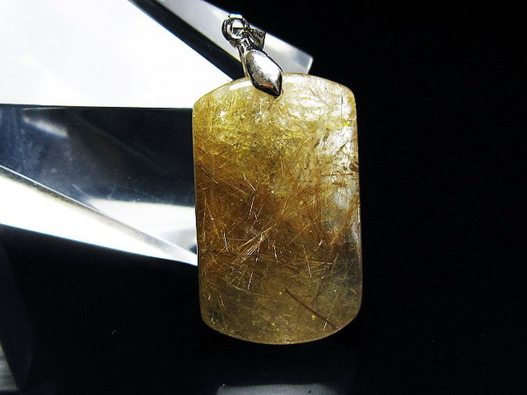 プラチナ入水晶ペンダント[T12-1916] 1枚目