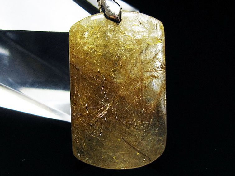 プラチナ入水晶ペンダント[T12-1916] 2枚目