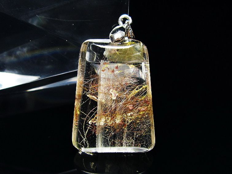 プラチナ入水晶ペンダント[T12-1922] 1枚目