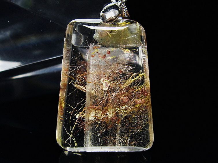 プラチナ入水晶ペンダント[T12-1922] 2枚目