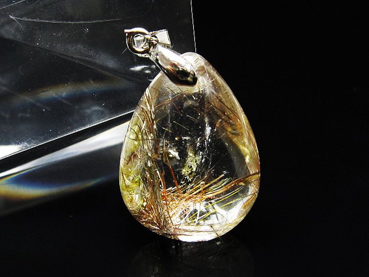 プラチナ入水晶ペンダント[T12-1928] 1枚目