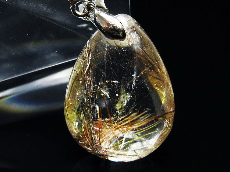プラチナ入水晶ペンダント[T12-1928] 2枚目