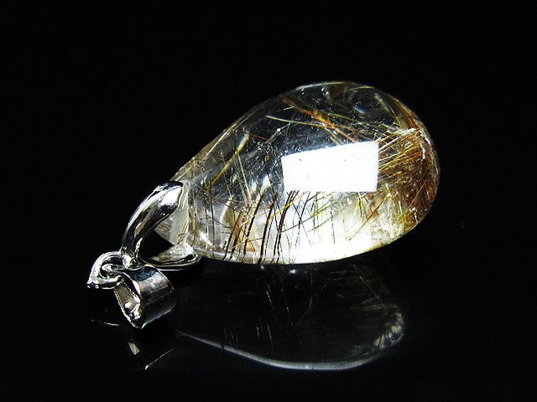 プラチナ入水晶ペンダント[T12-1928] 3枚目