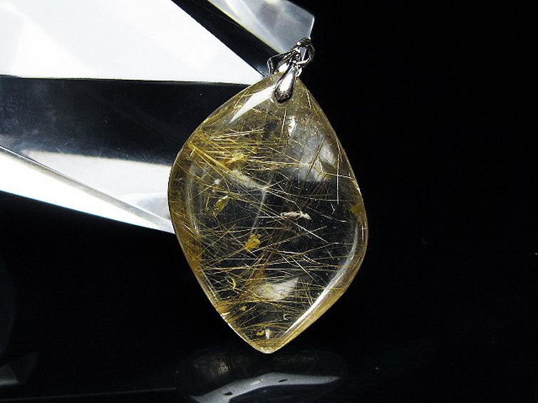 プラチナ入水晶ペンダント[T12-1943] 1枚目