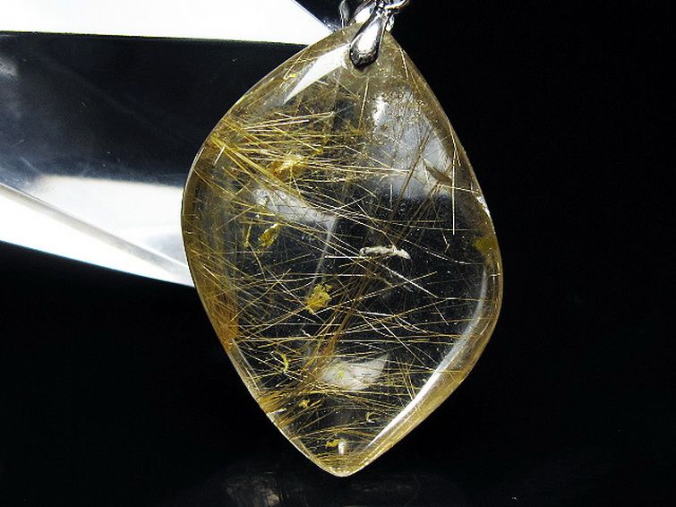 プラチナ入水晶ペンダント[T12-1943] 2枚目