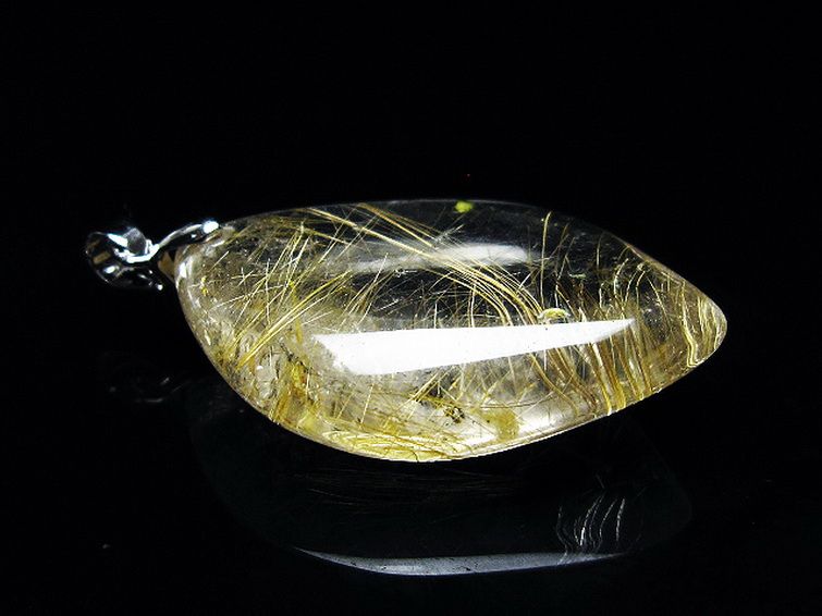 プラチナ入水晶ペンダント[T12-1943] 3枚目