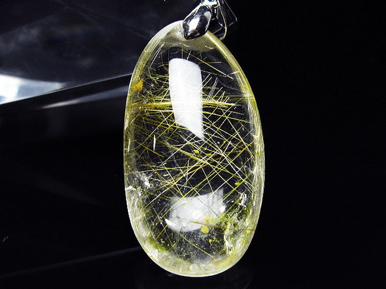 プラチナ入水晶ペンダント[T12-1955] 2枚目