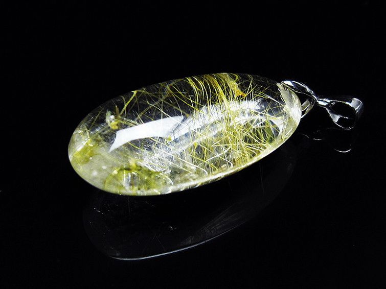 プラチナ入水晶ペンダント[T12-1955] 3枚目