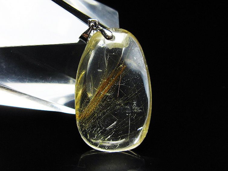 プラチナ入水晶ペンダント[T12-1963] 1枚目