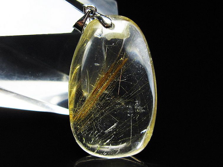 プラチナ入水晶ペンダント[T12-1963] 2枚目