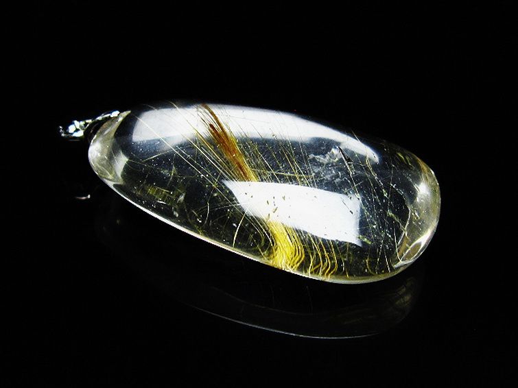 プラチナ入水晶ペンダント[T12-1963] 3枚目