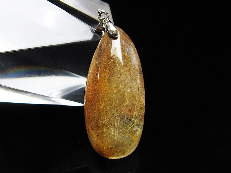 プラチナ入水晶ペンダント[T12-1972] 1枚目