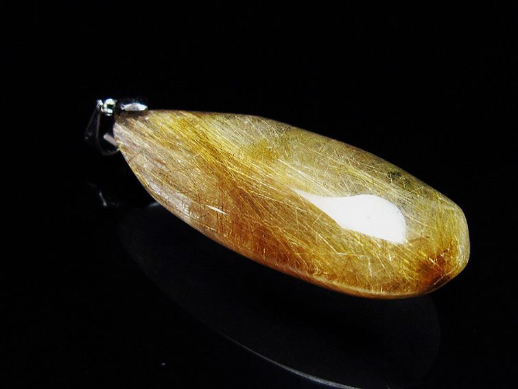 プラチナ入水晶ペンダント[T12-1972] 3枚目