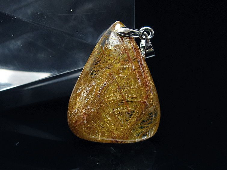 プラチナ入水晶ペンダント[T12-1986] 1枚目