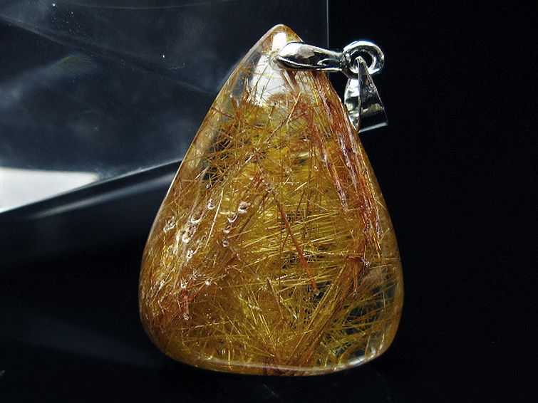 プラチナ入水晶ペンダント[T12-1986] 2枚目