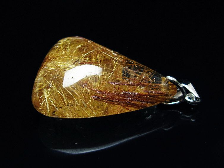 プラチナ入水晶ペンダント[T12-1986] 3枚目