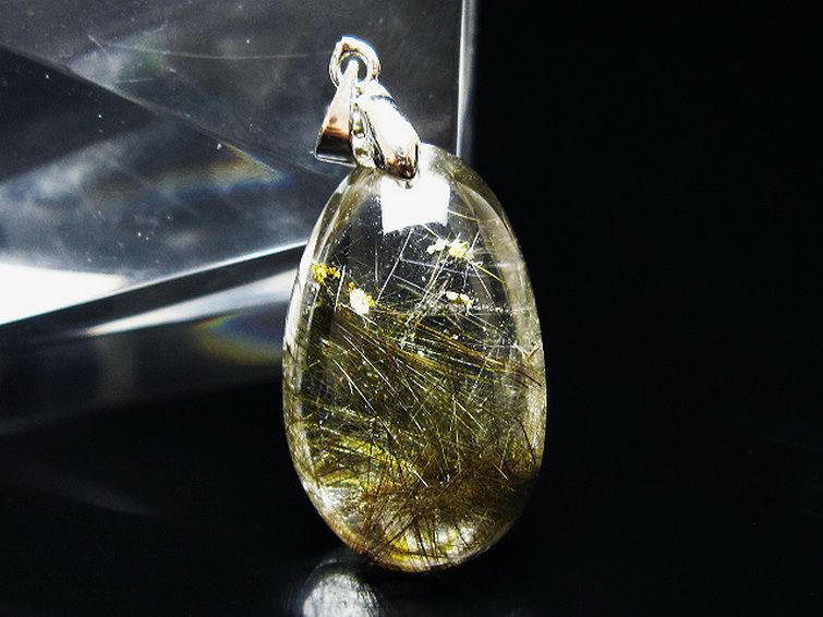 プラチナ入水晶ペンダント[T12-2026] 1枚目