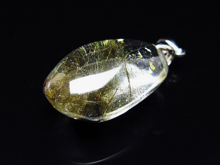 プラチナ入水晶ペンダント[T12-2026] 3枚目