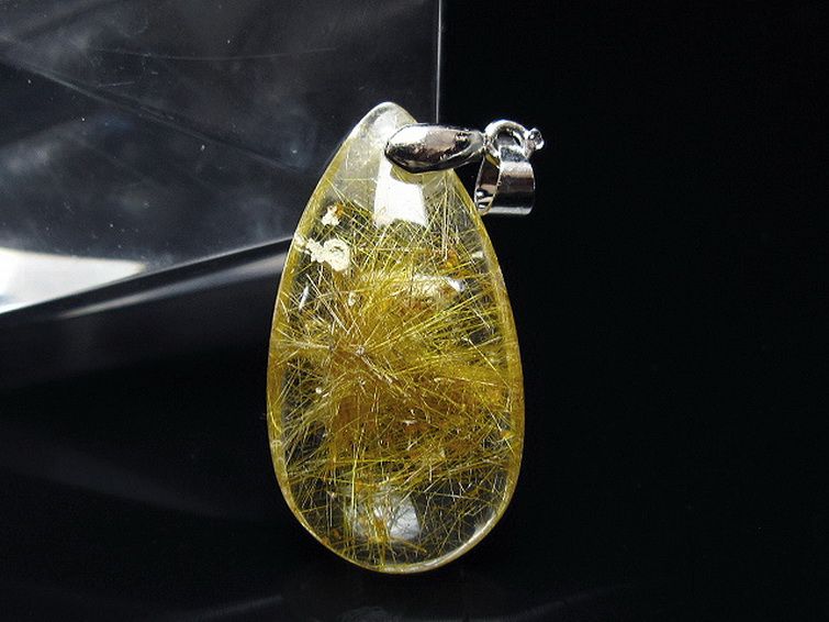 プラチナ入水晶ペンダント[T12-2034] 1枚目