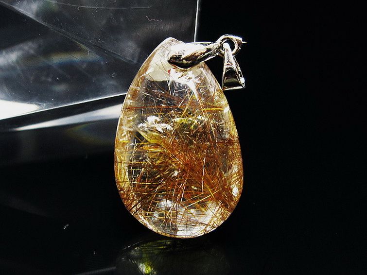 プラチナ入水晶ペンダント[T12-2050] 1枚目