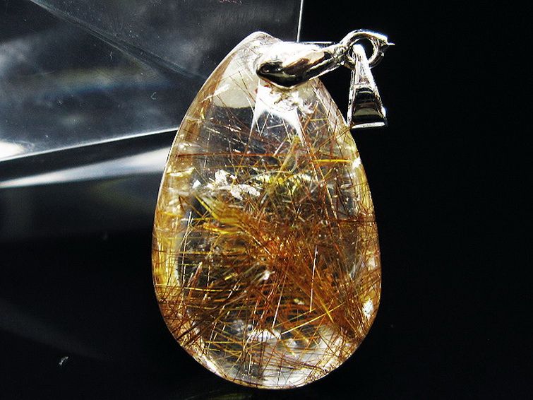 プラチナ入水晶ペンダント[T12-2050] 2枚目