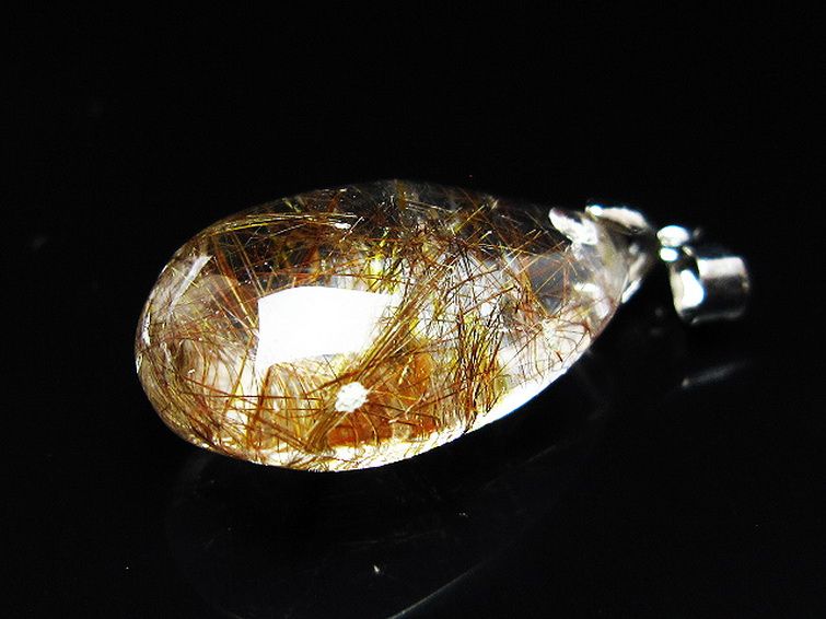 プラチナ入水晶ペンダント[T12-2050] 3枚目