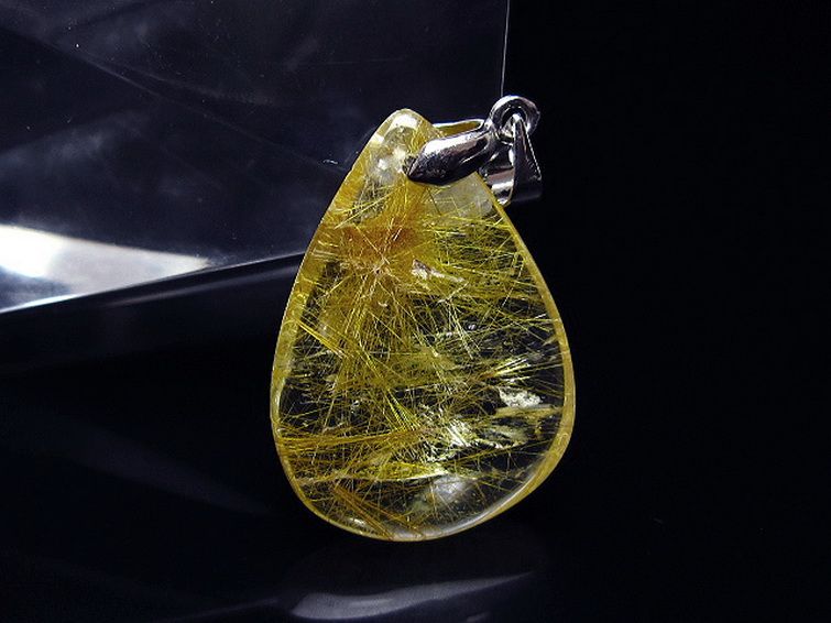 プラチナ入水晶ペンダント[T12-2071] 1枚目