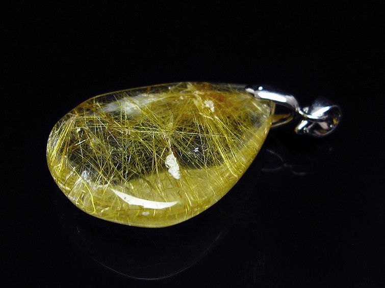 プラチナ入水晶ペンダント[T12-2071] 3枚目