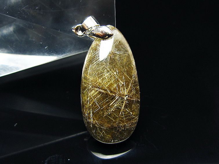 プラチナ入水晶ペンダント[T12-2080] 1枚目