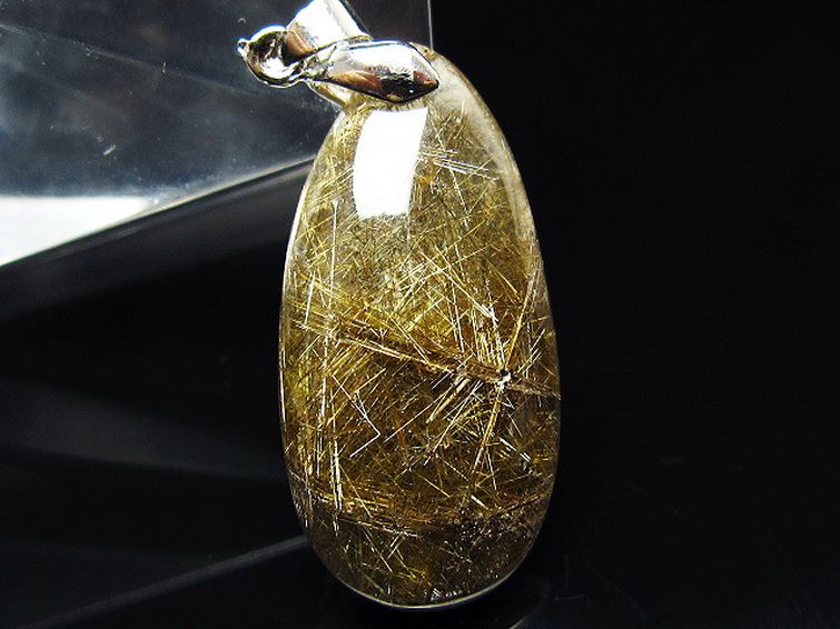 プラチナ入水晶ペンダント[T12-2080] 2枚目