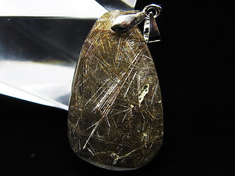 プラチナ入水晶ペンダント[T12-2086] 2枚目