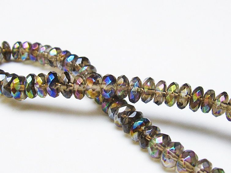 レインボーオーラ ブレスレット 6mm [T125-6188] 2枚目