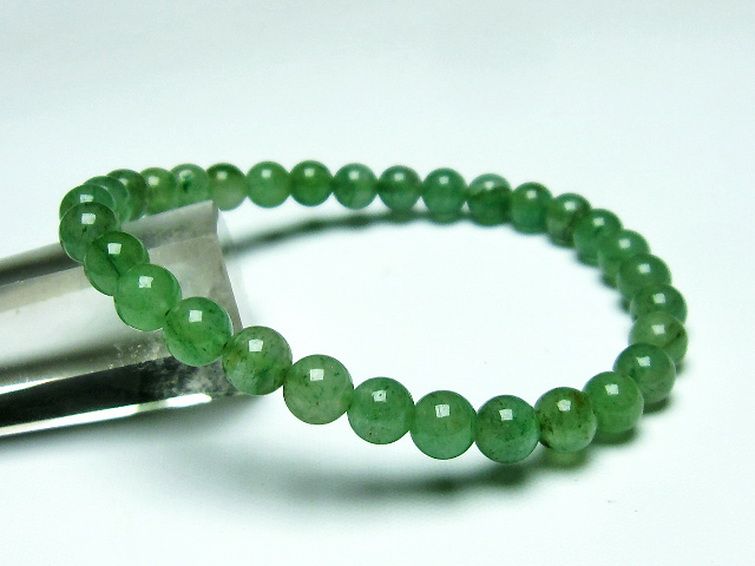 インド翡翠ブレスレット 6mm [T127-10637] 1枚目