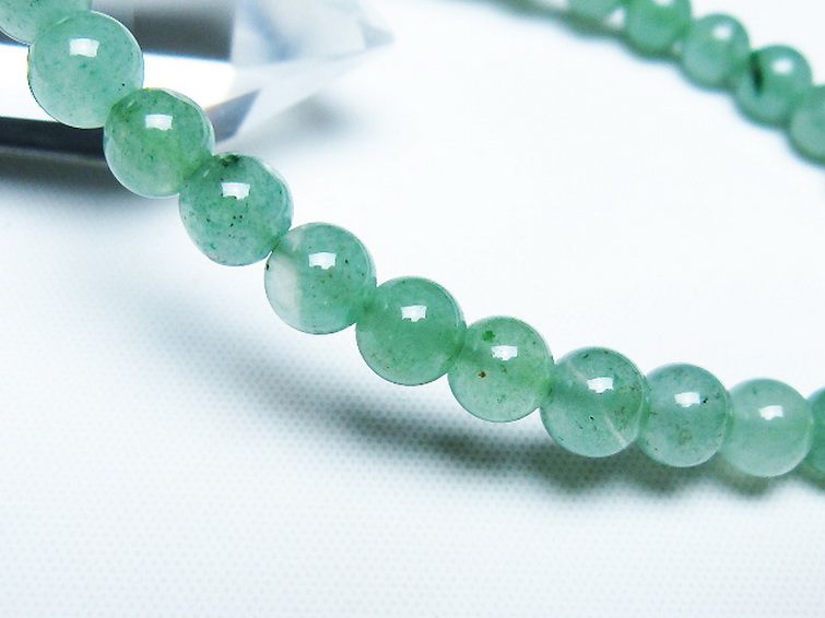 パワーストーン 天然石 インド翡翠ブレスレット 6mm [T127-11392]