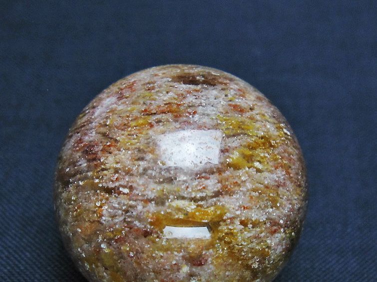 赤ガーデンファントム水晶丸玉 29mm [T129-2940] 2枚目