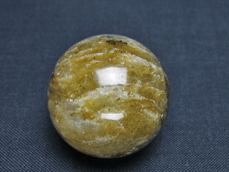 赤ガーデンファントム水晶丸玉 28mm [T129-3053] 1枚目