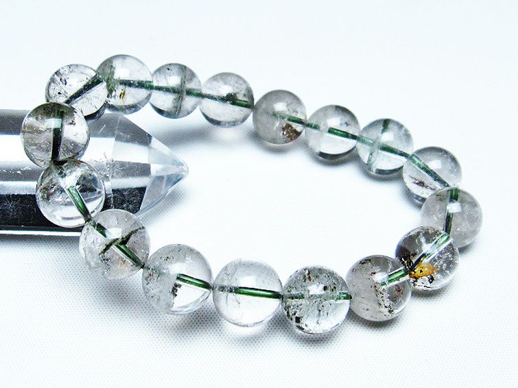 グリーンファントムブレスレット 12mm [T13-9676] 1枚目
