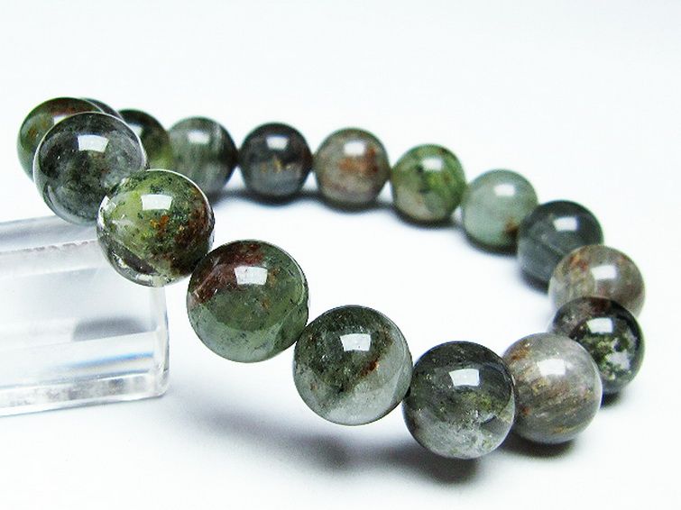 パワーストーン 天然石 グリーンファントムブレスレット 12mm