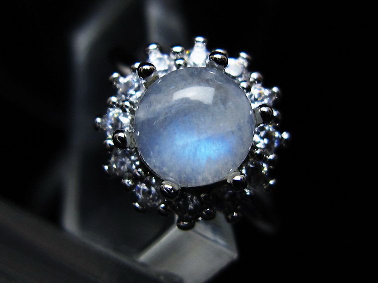 ムーンストーン指輪(16号)[T135-7381] 1枚目