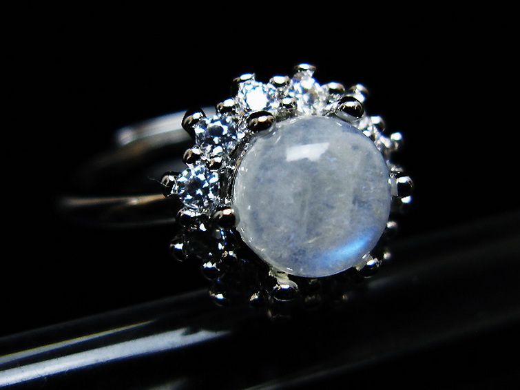 ムーンストーン指輪(16号)[T135-7381] 2枚目