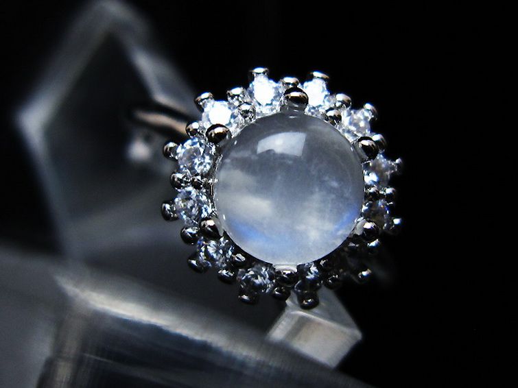 ムーンストーン指輪(16号)[T135-7397] 1枚目